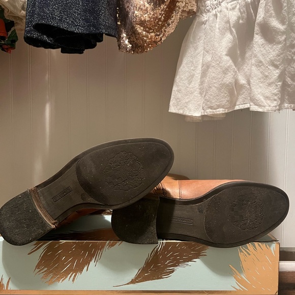 Vince Camuto Brown Leather Riding Boots - Picture 3 of 9